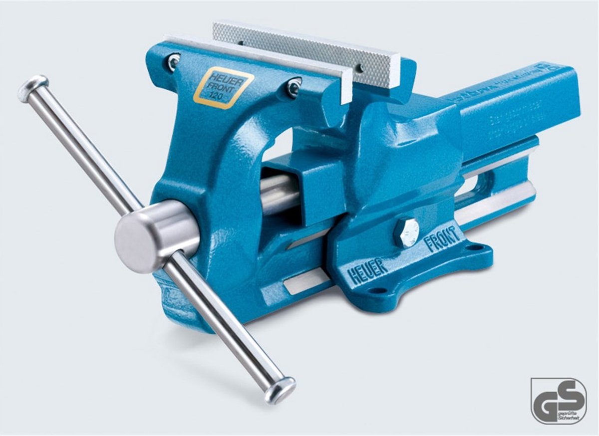 Heuer Parallelbankschroef | bekbreedte 120 mm spanwijdte 150 mm | uitwisselbare bekken | 1 stuk - 101 120