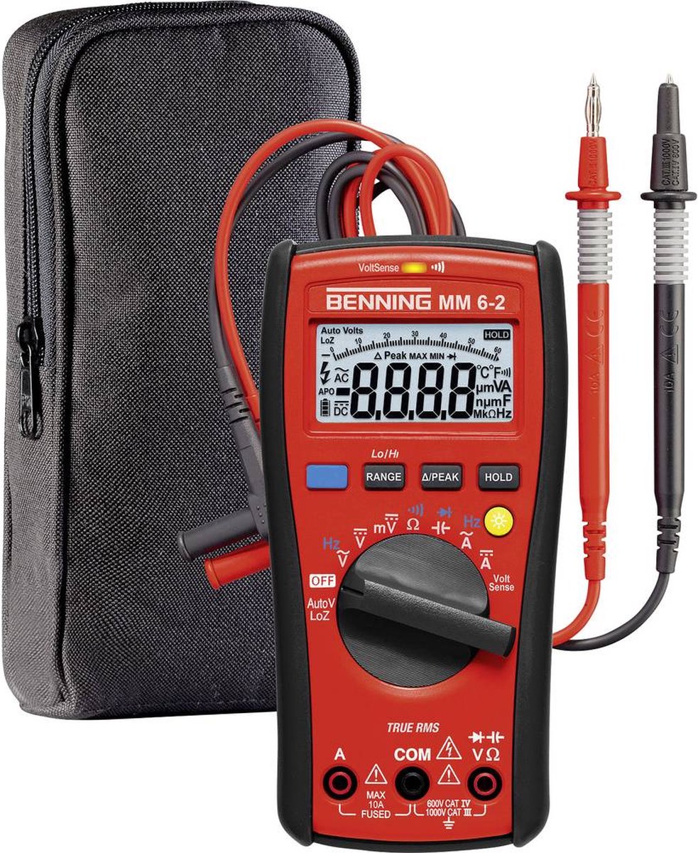 Benning Multimeter | 0,000 V-1.000 V AC/DC | TRUE RMS | 1 stuk - 044087