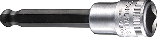 Stahlwille Dopsleutelbit | 1/2 inch binnen-6-kant | sleutelwijdte 10 mm | lengte 100 mm | 1 stuk - 03280010