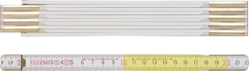 Bmi Duimstok | lengte 2 m | breedte 16 mm | EG III | beukenhout wit-geel | 1 stuk - 984914200WG