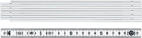 Bmi Duimstok | lengte 1 m | EG III | kunststof wit | 1 stuk - 941104100