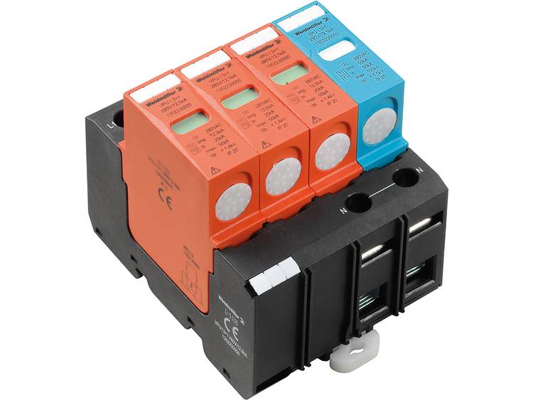 Weidmüller 1352230000 VPU I 3+1 280V/12,5kA Overspanningsafleider Overspanningsbeveiliging voor:elkast 20 kA 1 stuk(s) - Groen