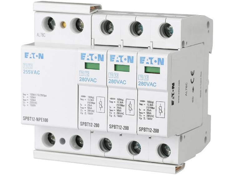 Eaton 158332 SPBT12-280-3+NPE Overspanningsafleider Overspanningsbeveiliging voor:elkast 1 stuk(s) - Groen