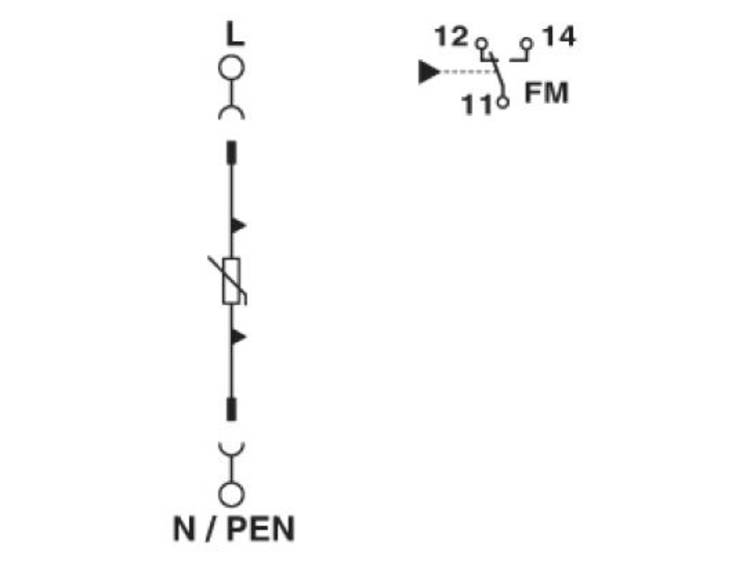 Phoenix Contact 2801042 VAL-MS-T1/T2 335/12.5/1+0-FM Overspanningsafleider 1 stuk(s)