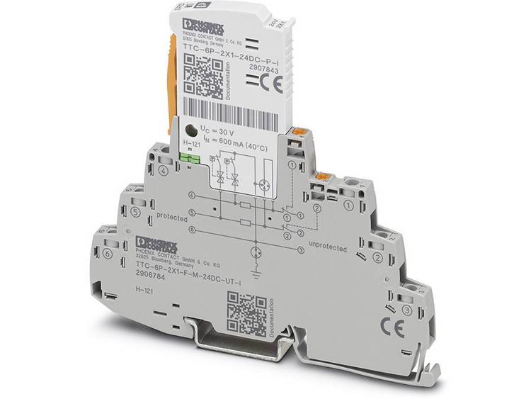 Phoenix Contact 2906784 TTC-6P-2X1-F-M-24DC-UT-I Overspanningsafleider 1 stuk(s)
