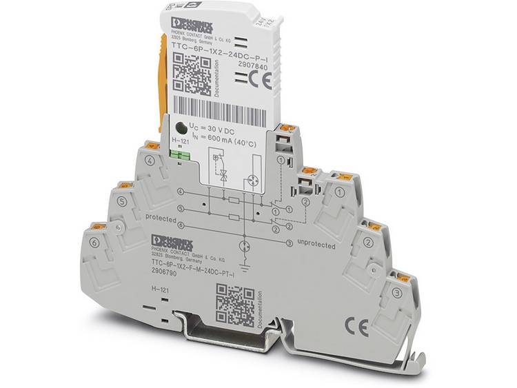 Phoenix Contact 2906790 TTC-6P-1X2-F-M-24DC-PT-I Overspanningsafleider 1 stuk(s)