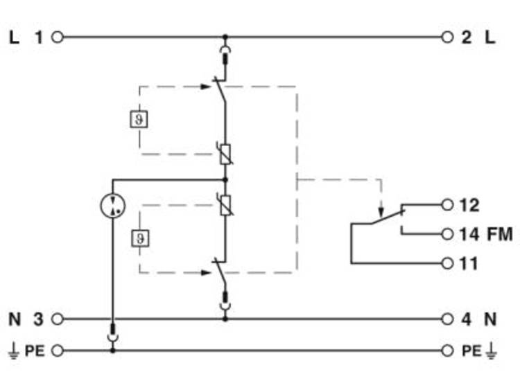 Phoenix Contact 2907928 PLT-SEC-T3-230-FM-PT Overspanningsafleider 1 stuk(s)