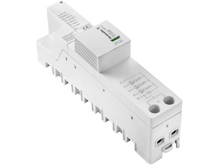 Weidmüller 2674380000 VPU ZPA I 3+1 300/12,5 Overspanningsafleider Overspanningsbeveiliging voor:elkast 50 kA 1 stuk(s) - Groen