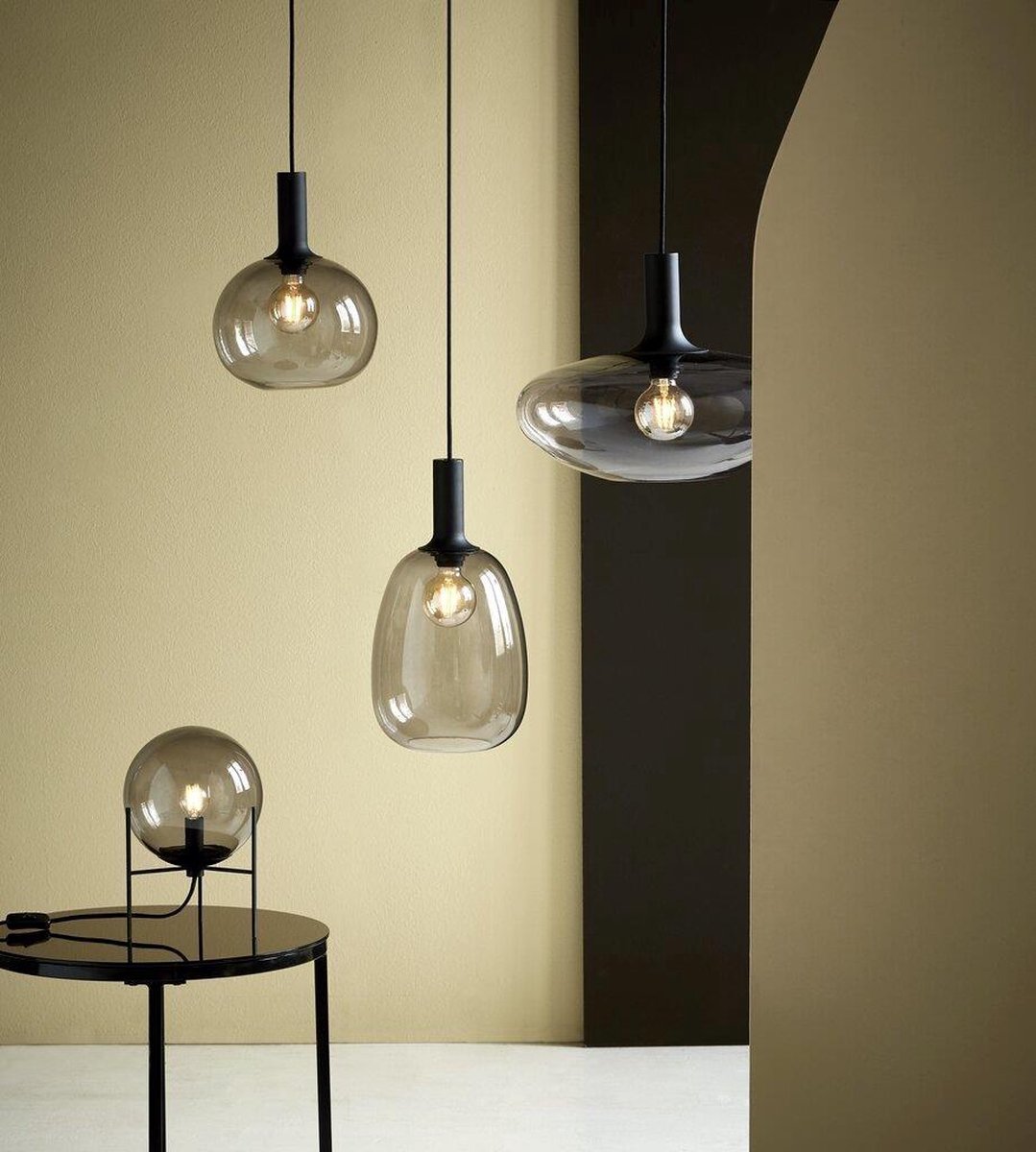 Nordlux Alton 47645047 Tafellamp E27 15 W Rook - Zwart