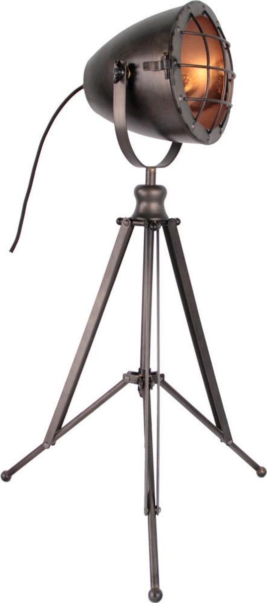 Brilliant Leuchten Anit 99042/46 Tafellamp LED E27 40 W, RVS - Zwart