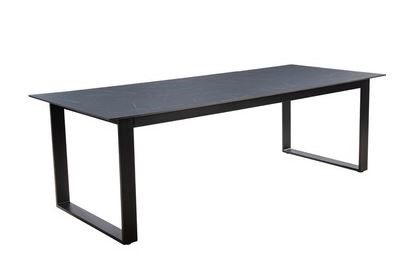 Teeburu table 240x100cm. alu black/slate