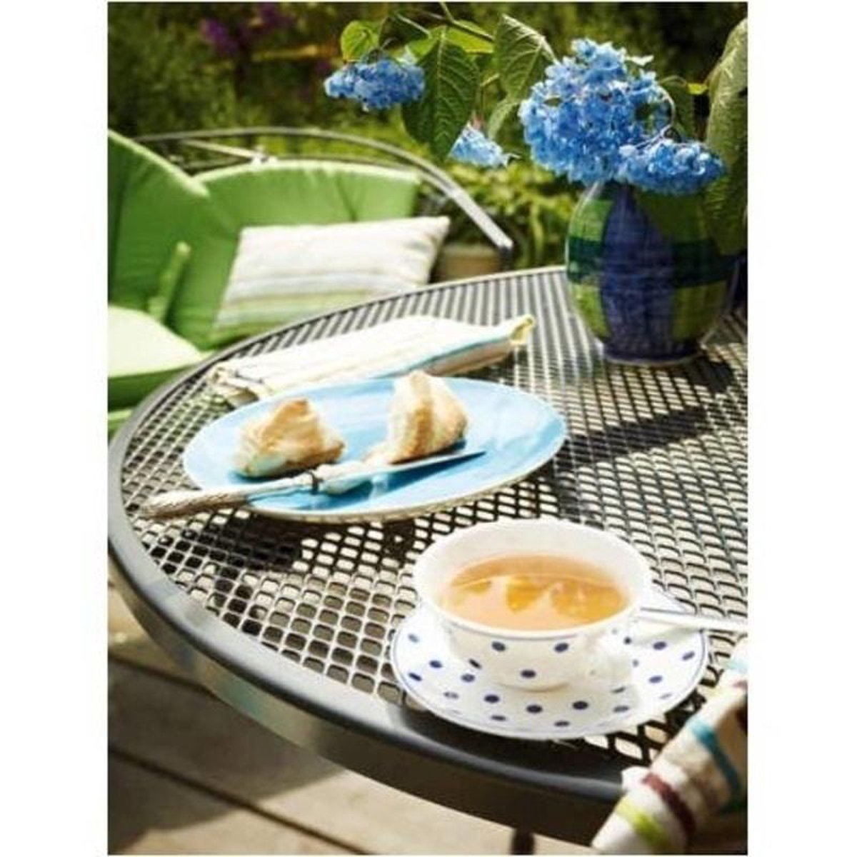 Kettler Tafel strekmetaal staal 70 x 70 cm - Zwart