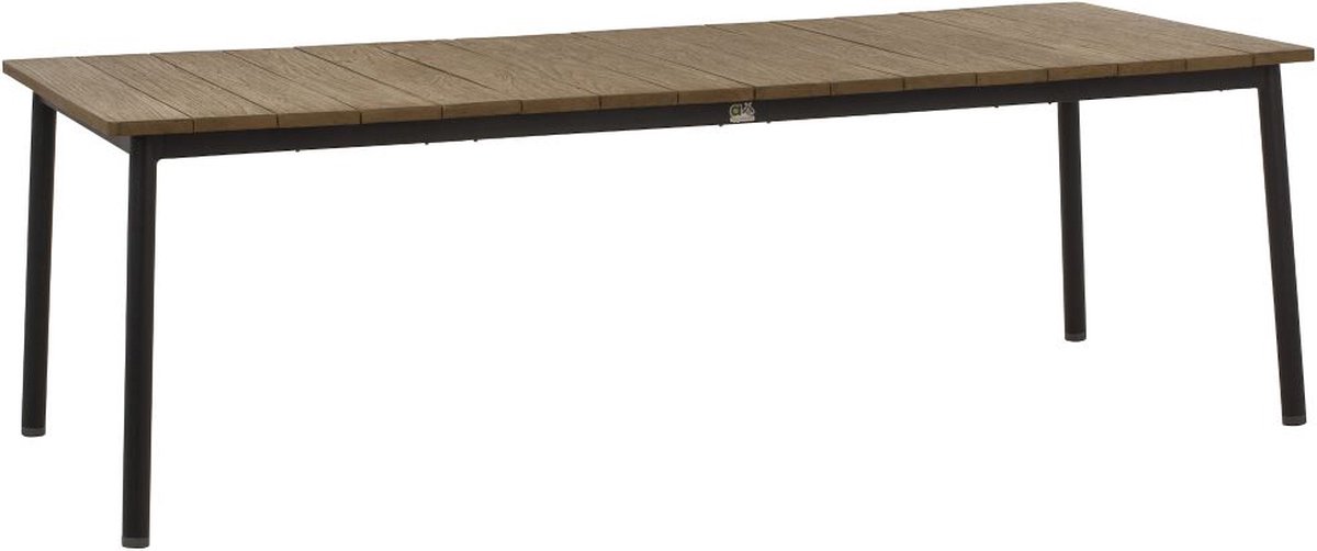 Applebee Milou Tuintafel Black - 240x100 cm - Bruin