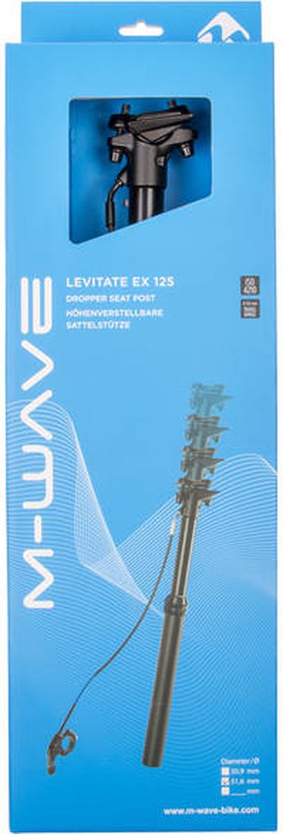 M-wave Zadelpen Verstelbaar Levitate Ex 125 30,9 X 440 Mm Alu. Zwart