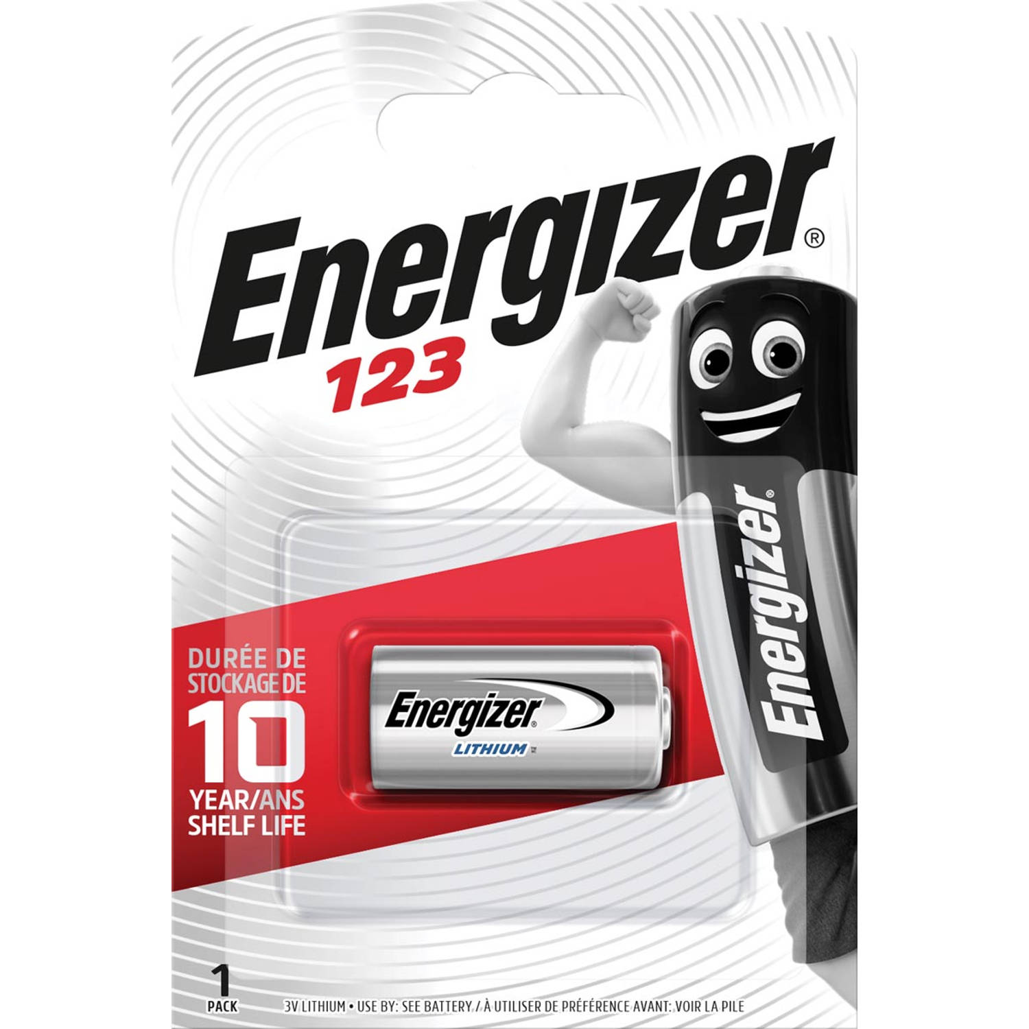 Energizer Batterij Photo Lithium 123, Op Blister 6 Stuks