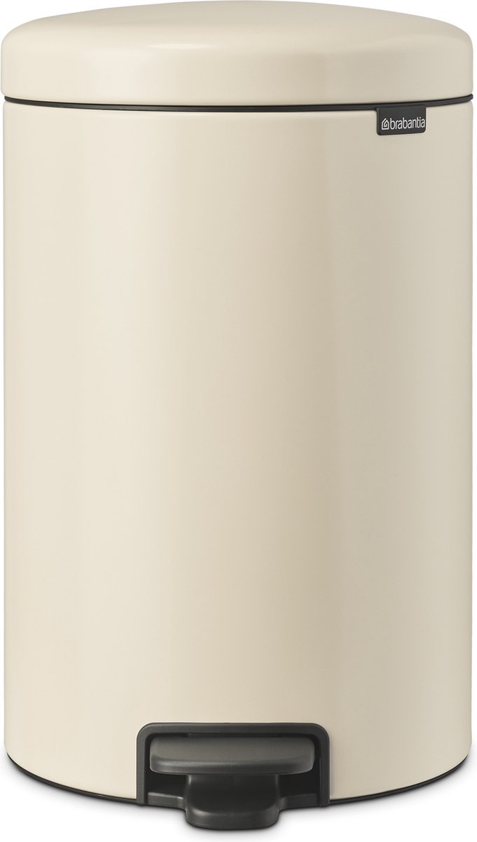 Brabantia Newicon Pedaalemmer 20 Liter Met Kunststof Binnenemmer - Soft - Beige