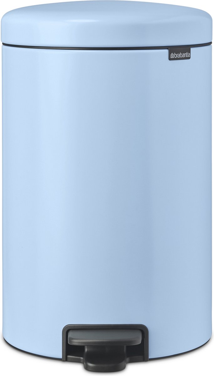 Brabantia Newicon Pedaalemmer 20 Liter Met Kunststof Binnenemmer - Dreamy Blue - Blauw