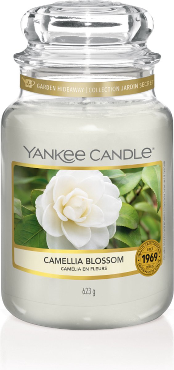 Yankee Candle Geurkaars Large Camellia Blossom - 17 Cm / ø 11 Cm