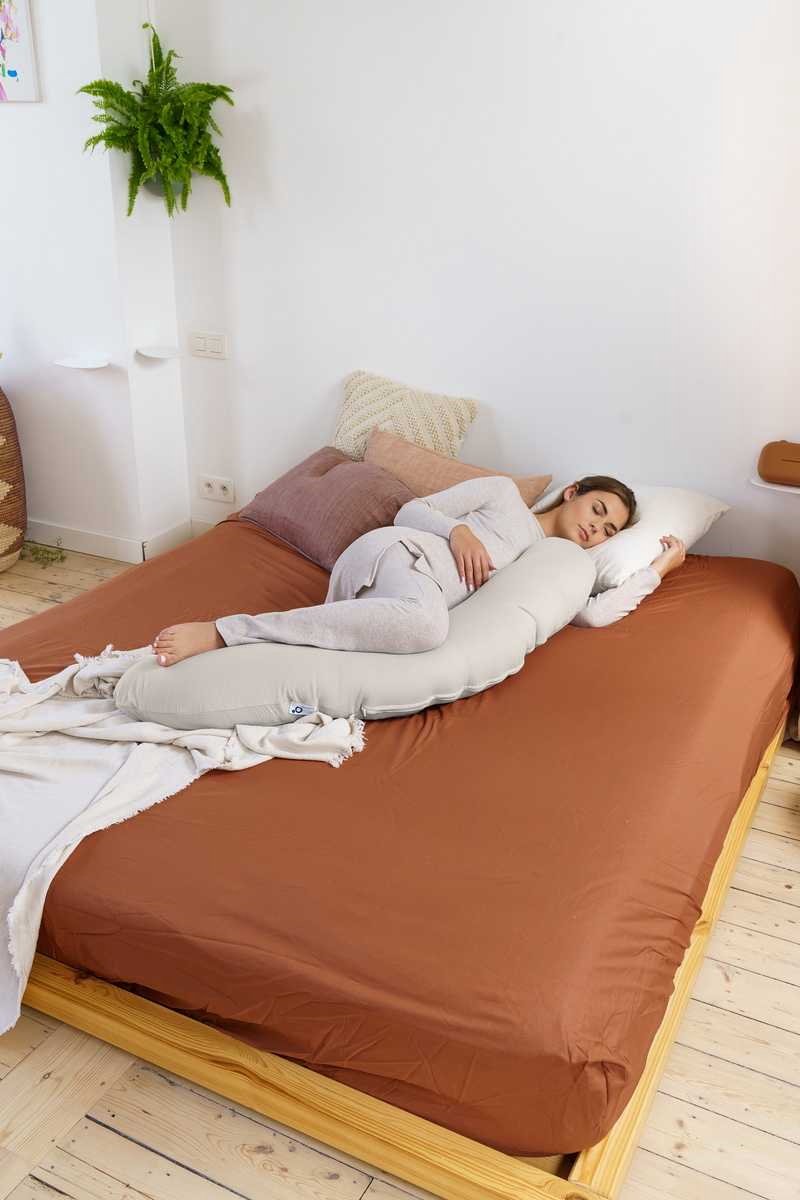 Doomoo Hoes Voor Buddy Voedingskussen Tetra Jersey Sand - Beige