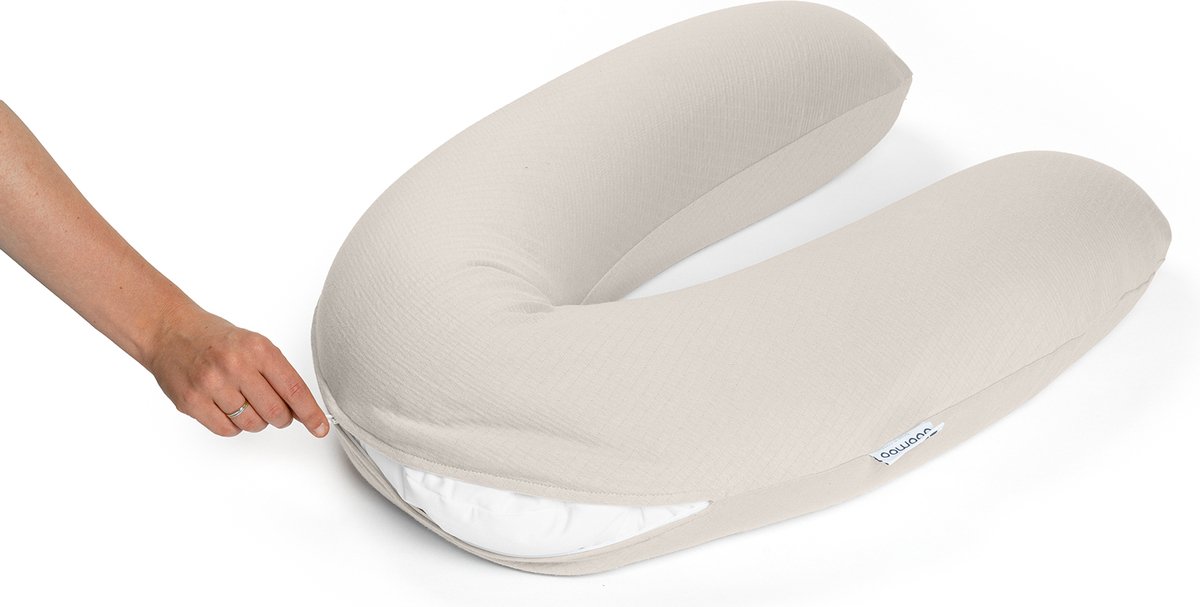 Doomoo Hoes Voor Buddy Voedingskussen Tetra Jersey Sand - Beige