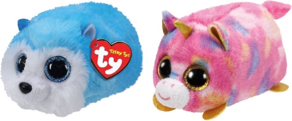 ty - Knuffel - Teeny &apos;s - Slush Husky & Star Unicorn