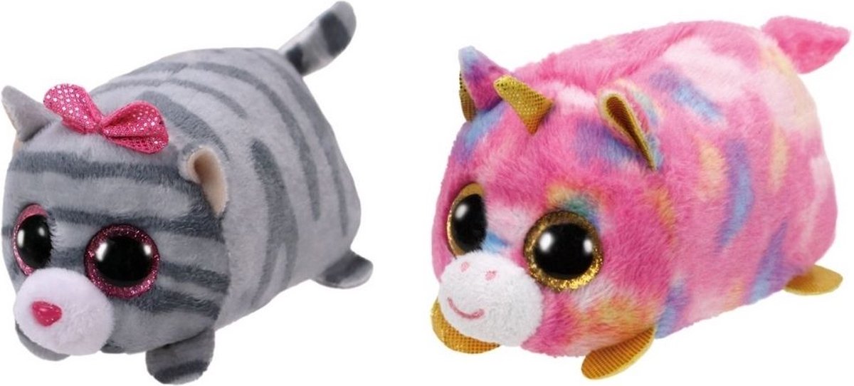 ty - Knuffel - Teeny &apos;s - Cassie Mouse & Star Unicorn