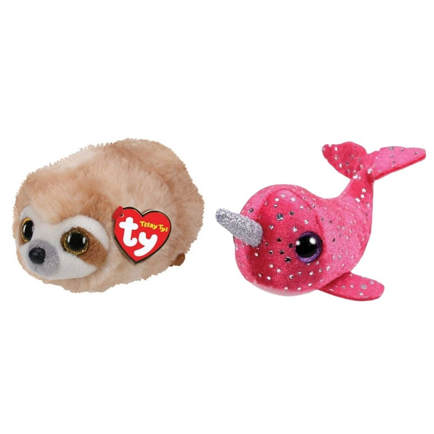 ty - Knuffel - Teeny &apos;s - Dangler Sloth & Nelly Narwhal