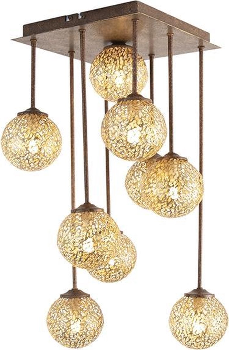 Paul Neuhaus GRETA 6238-48 Plafondlamp LED, Halogeen G9 360 W Roest, - Bruin