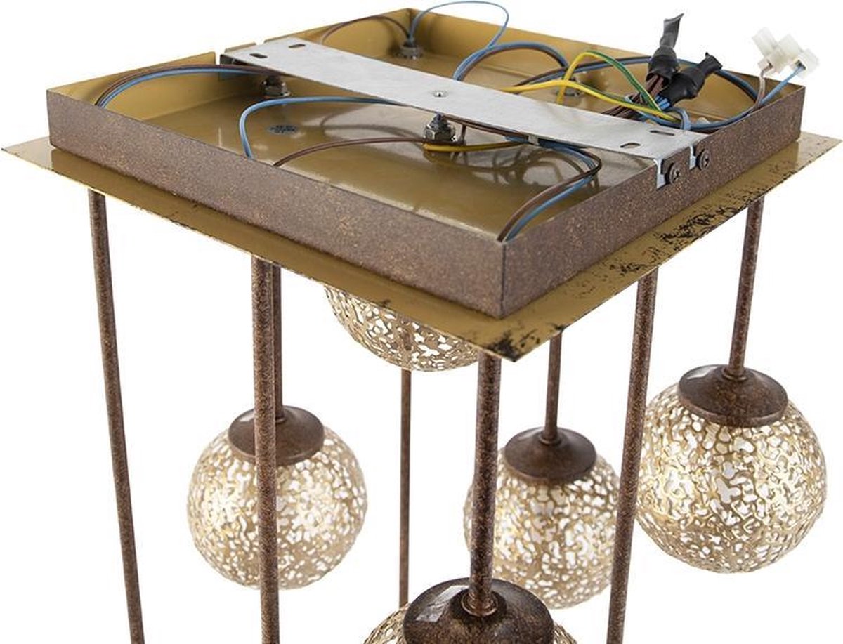 Paul Neuhaus GRETA 6238-48 Plafondlamp LED, Halogeen G9 360 W Roest, - Bruin