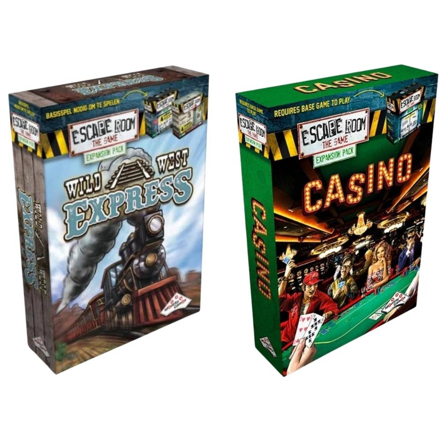 Identity Games Uitbreidingsbundel - Escape Room - 2 Stuks - Uitbreiding Casino & Uitbreiding Wild West