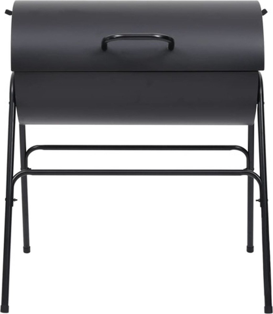 Vidaxl Barbecuevat Met 2 Kookroosters 80x95x90 Cm Staal - Zwart