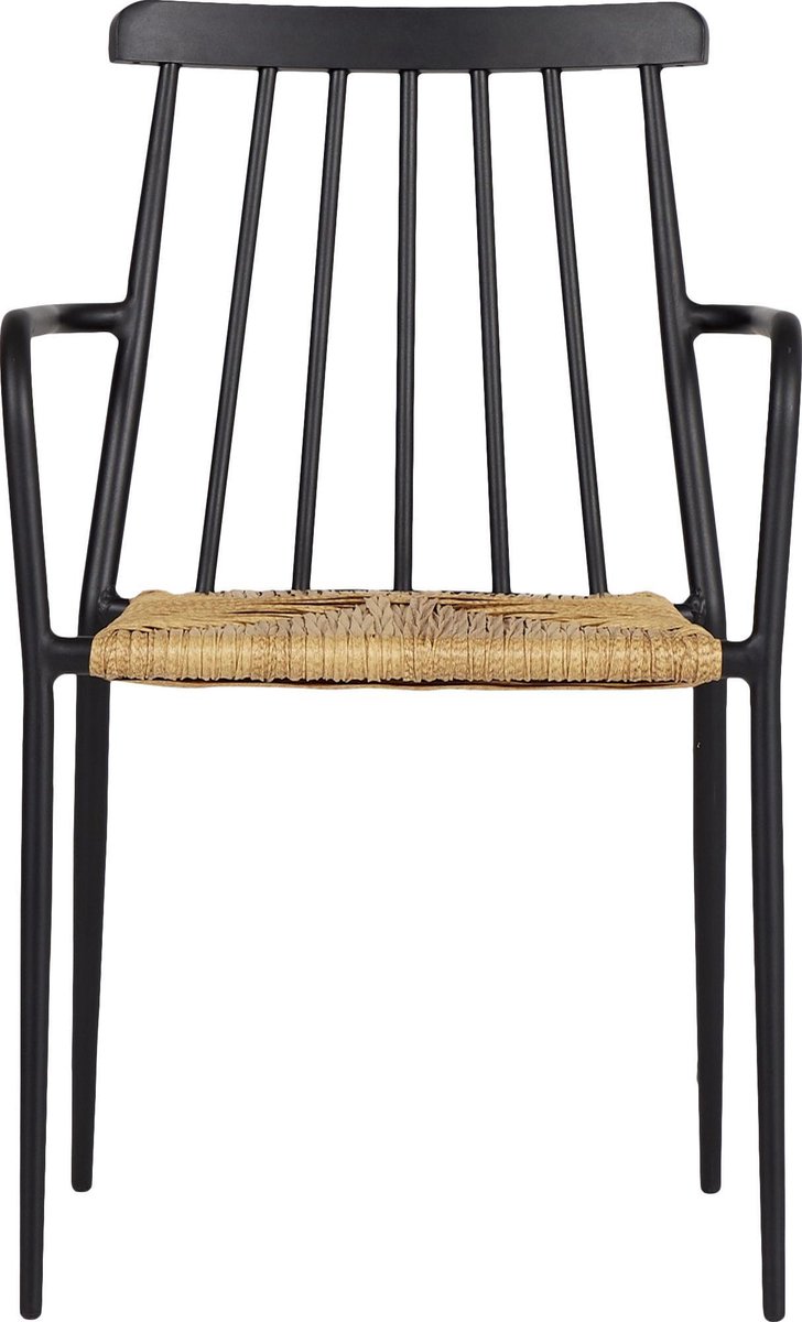 Dance Tuintafel En 4 Stoelen. - Zwart