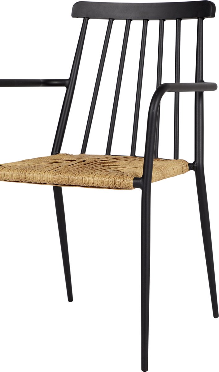 Dance Tuintafel En 4 Stoelen. - Zwart