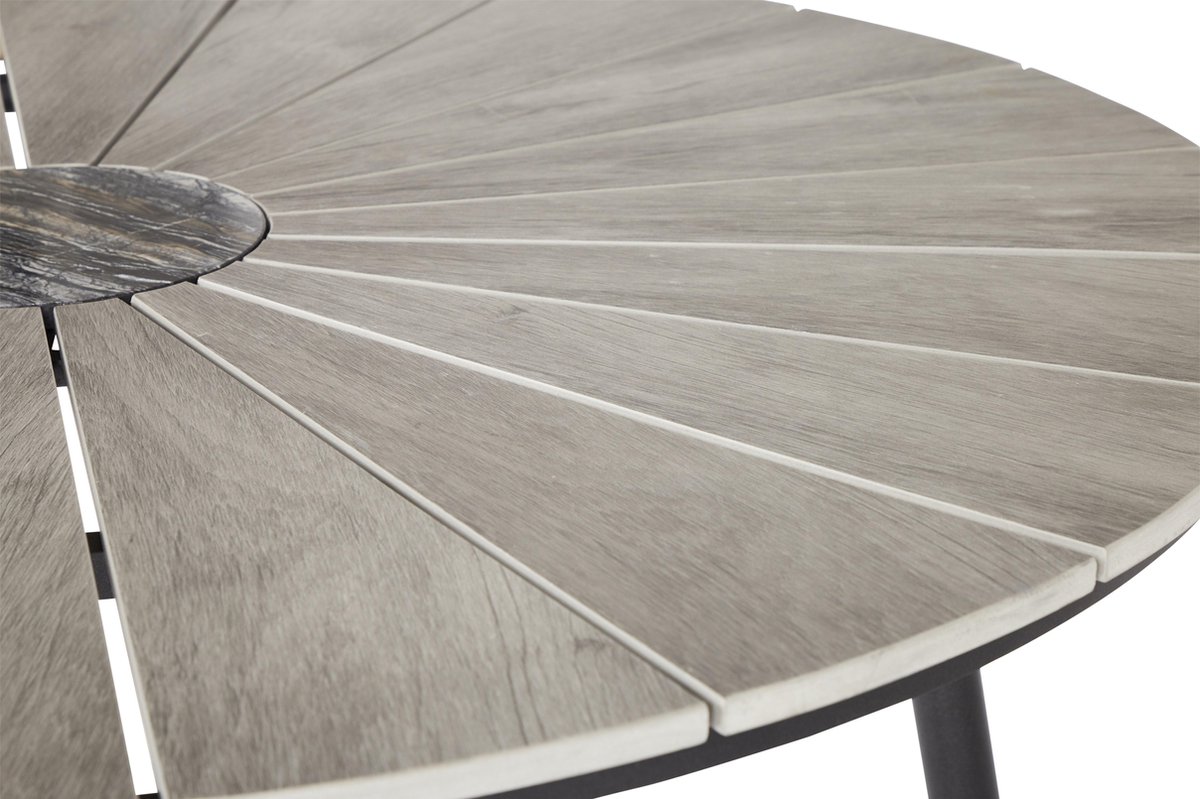 Dance Tuintafel En 4 Stoelen. - Zwart