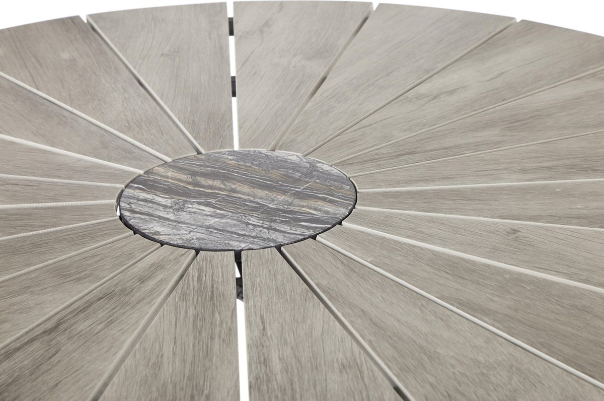 Dance Tuintafel En 4 Stoelen. - Zwart