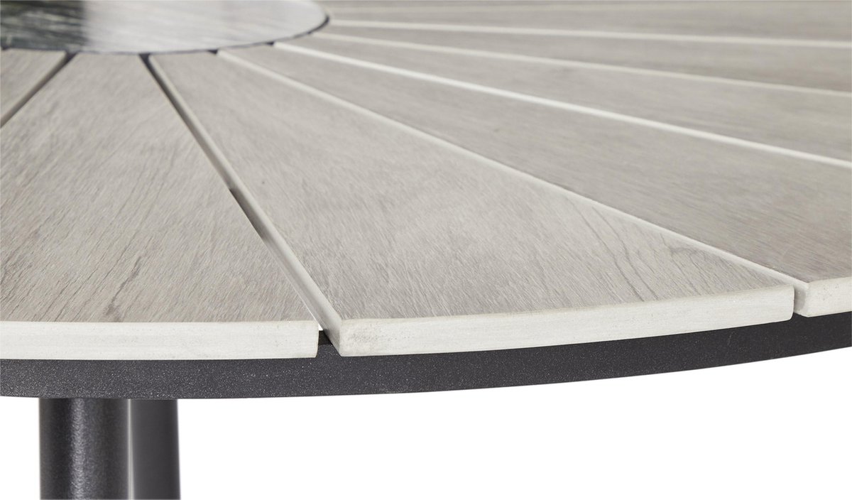 Dance Tuintafel En 4 Stoelen. - Zwart