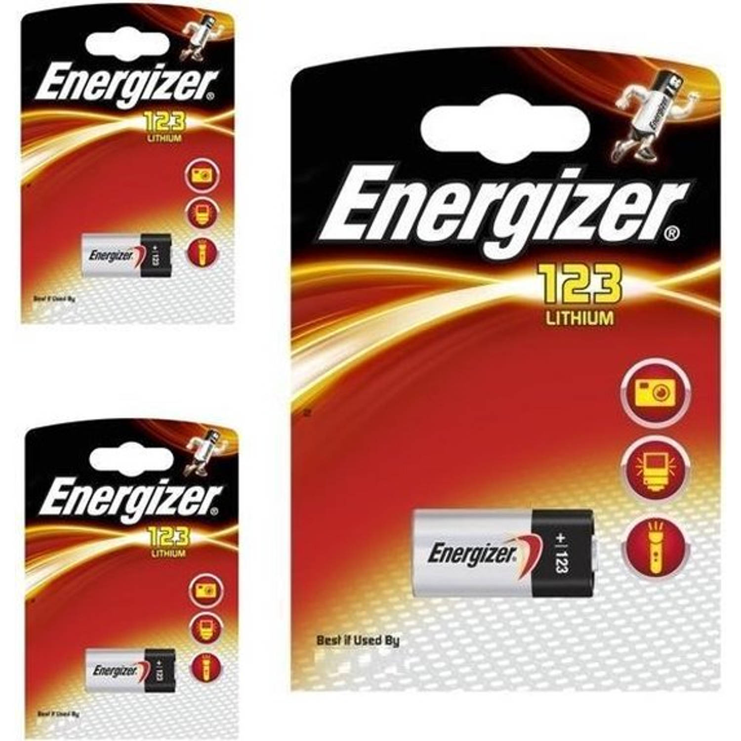 Energizer 3 Stuks - Cr123 3v Lithium Batterij