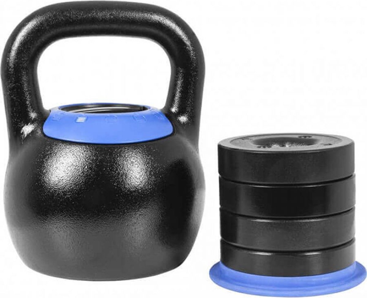 Gorilla Sports Kettlebell - Verstelbaar In Gewicht - 16 Tot 24 Kg