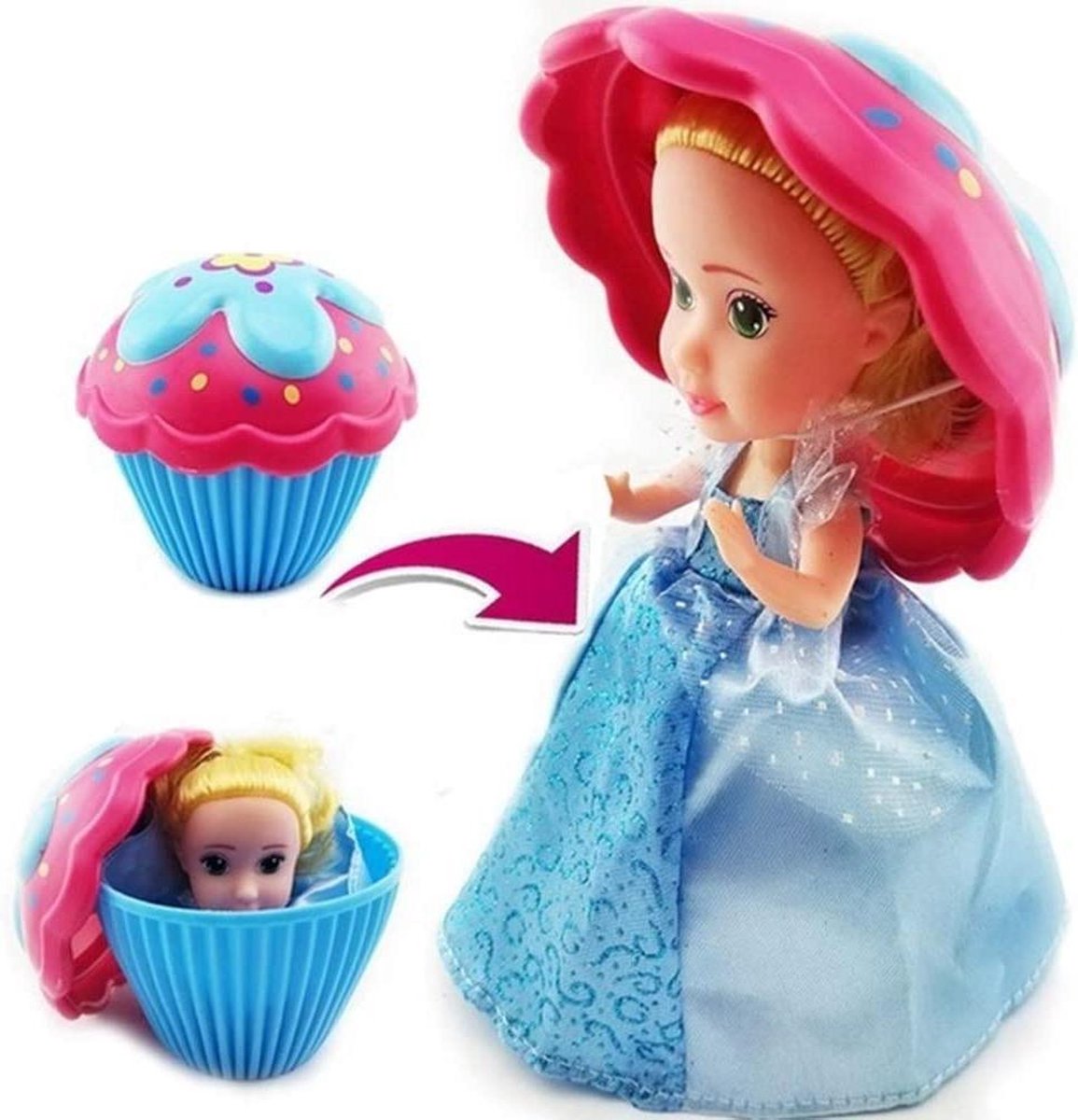 Boti Cupcake Surprise Doll - Verander Je Cupcake In Een Heerlijk Geurend Prinsessen Pop!