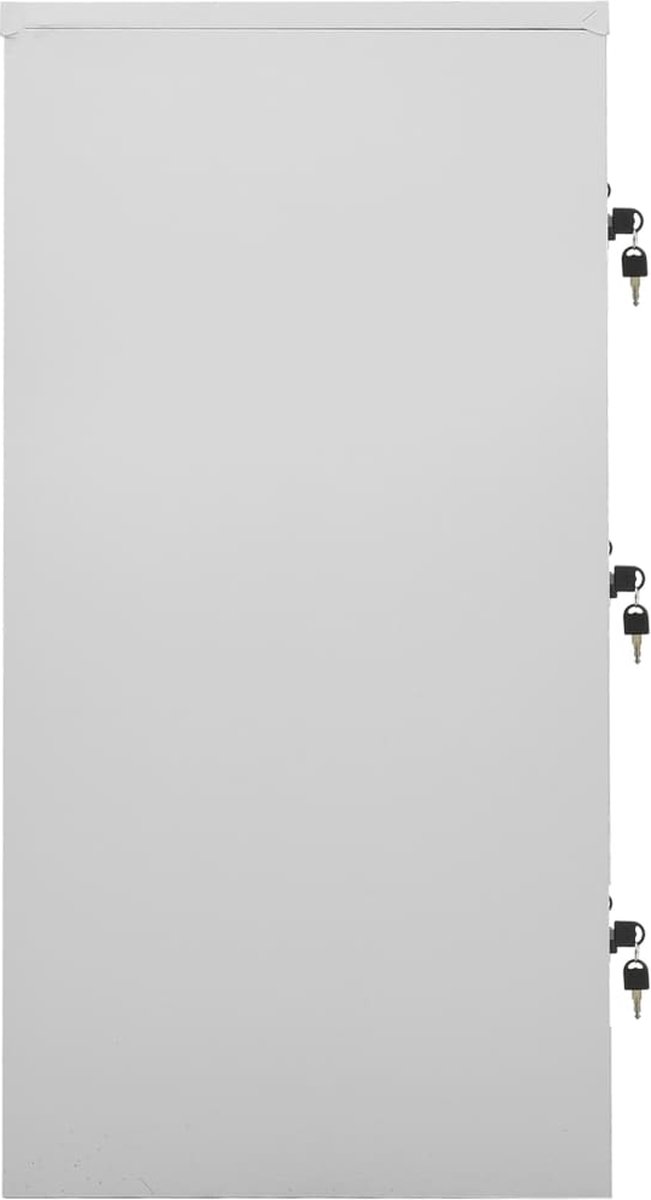Vidaxl Lockerkasten 2 St 90x45x92,5 Cm Staal Licht En - Blauw