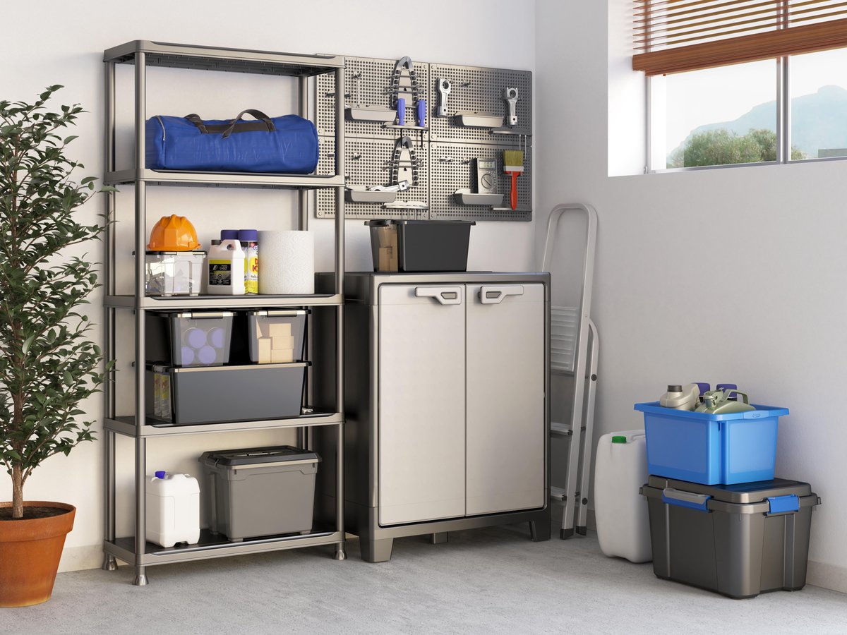 Keter Plus Shelf 80/5 - 5 Planken - 80x40x187 Cm - Zwart