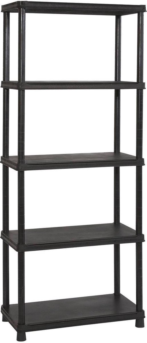 Keter Plus Shelf 80/5 - 5 Planken - 80x40x187 Cm - Zwart