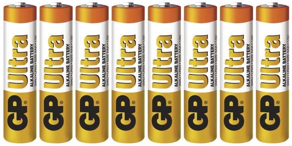 GP Ultra Alkaline Aaa Batterijen - 8 Stuks - Copy