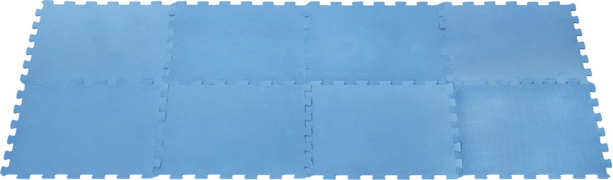 16x Stuks Foam Puzzelmat Zwembadtegels/fitnesstegels Blauw 50 X 50 Cm - Speelkleden