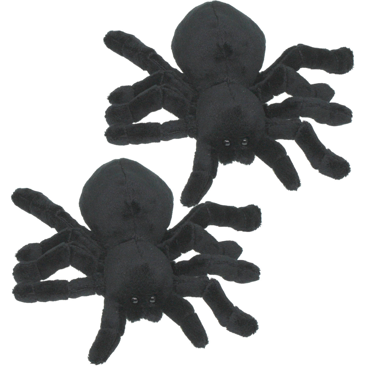 Set Van 2x Stuks Pluche Knuffel Dieren Tarantula Spin Van 20 Cm - Knuffeldier