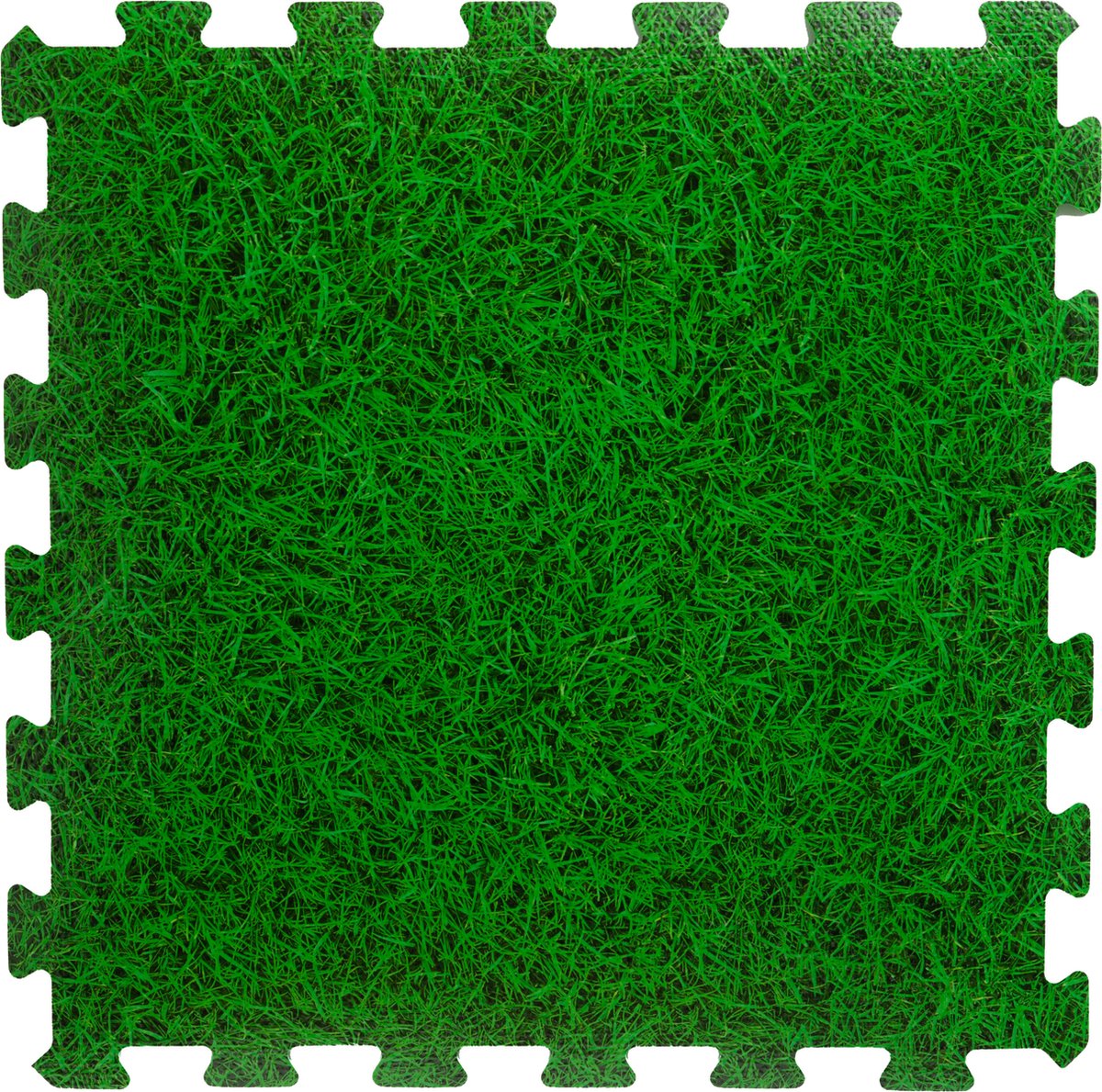 16x Stuks Foam Puzzelmat Zwembadtegels/fitnesstegels Gras 50 X 50 Cm - Speelkleden - Groen