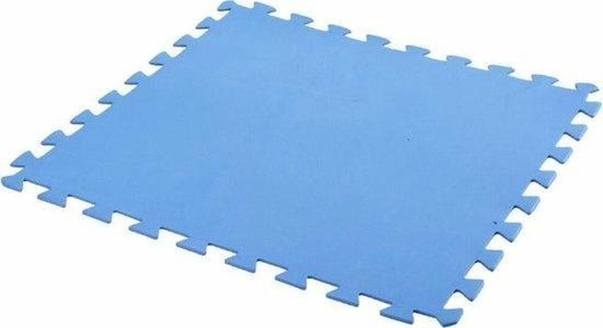 Pro Garden 18x Stuks Foam Puzzelmat Zwembadtegels/fitnesstegels Blauw 50 X 50 Cm - Speelkleden