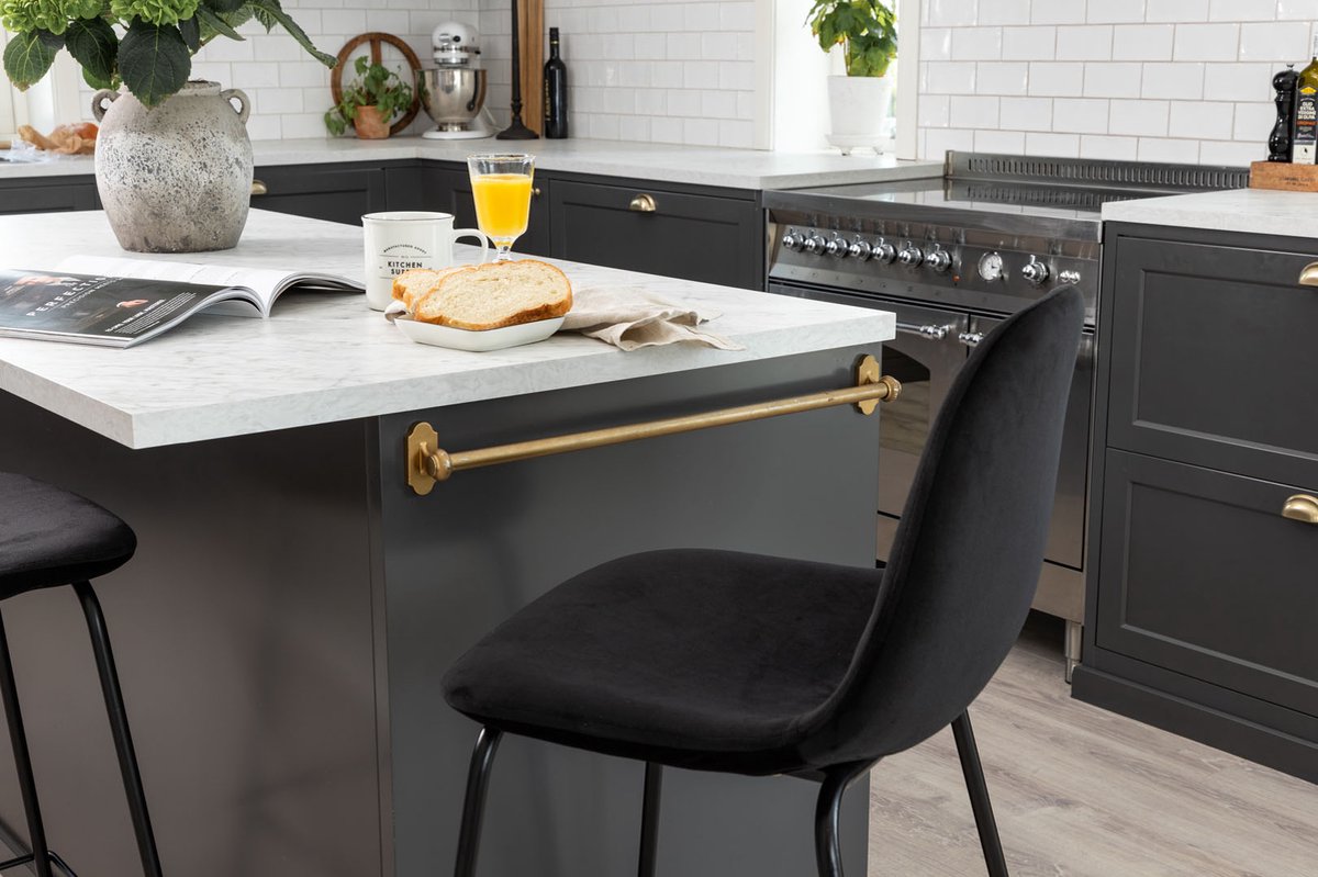 Polar Barstoel Zwart.