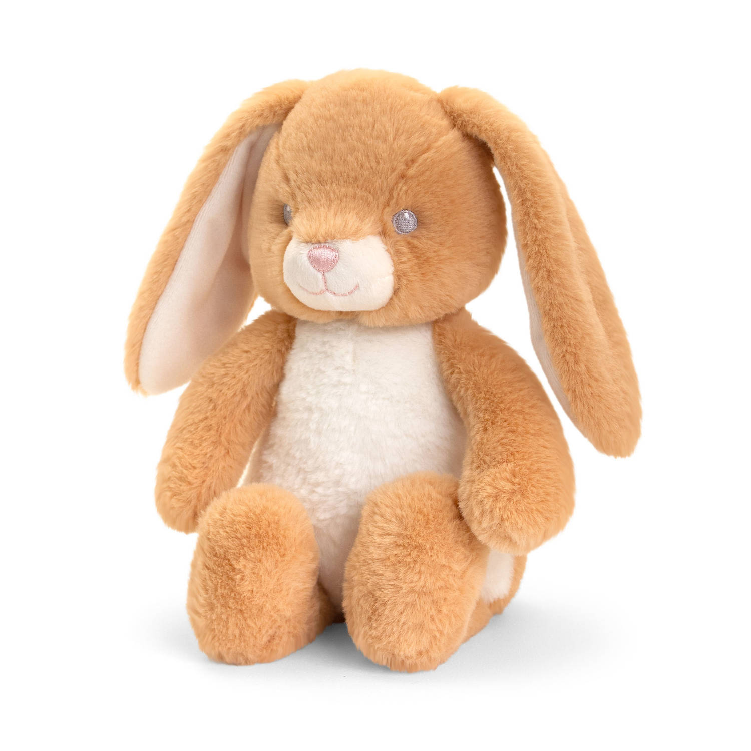 Keel Toys Pluche Knuffel Dier Konijn/wit 25 Cm - Knuffeldier - Bruin