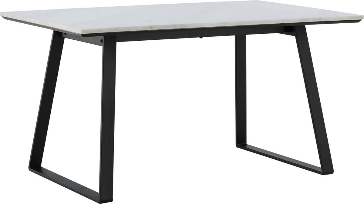 Estelle Eetkamertafel 90x140cm Marmor Wit.